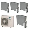 Pack Double Twin Daikin : 4 x FNA35A9 + groupe RZASG140MY