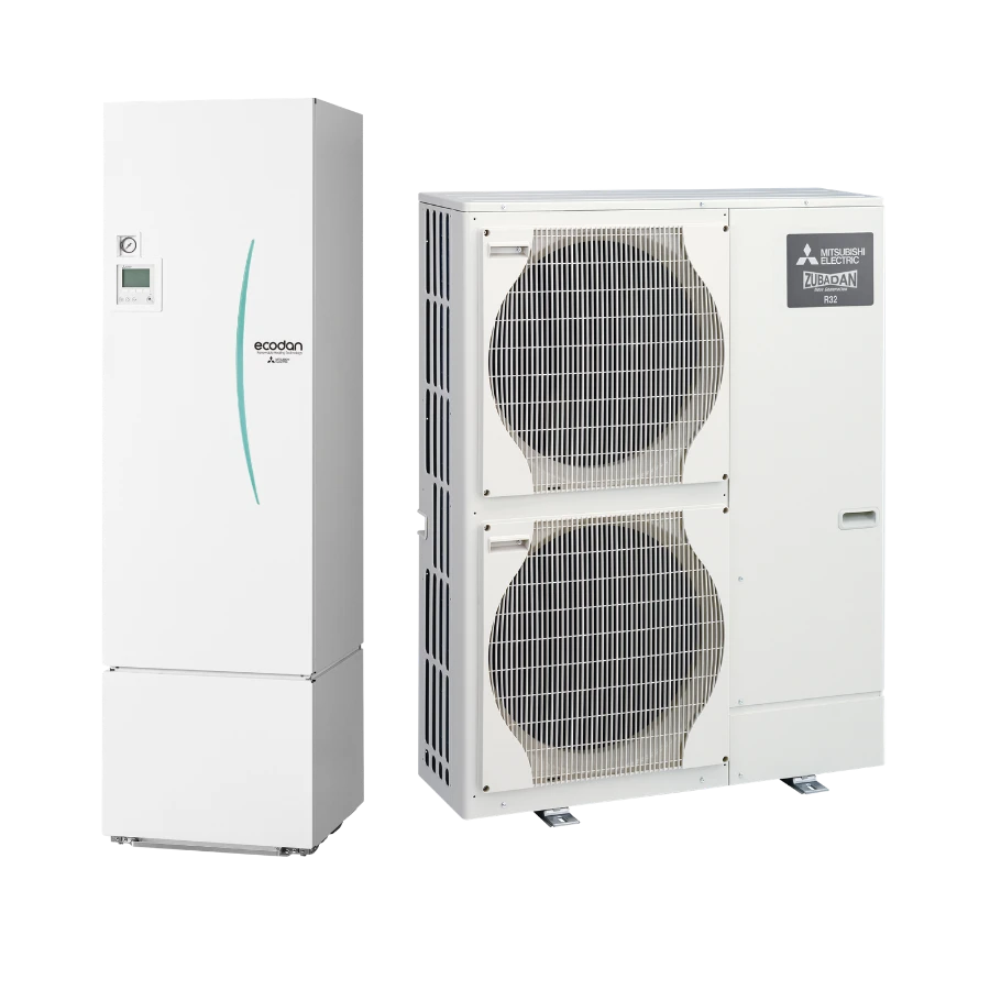 Ecodan Zubadan silence 14 kW triphasée — PAC air-eau Mitsubishi ERST20F-YM9ER1 + PUZ-SHWM140YAA