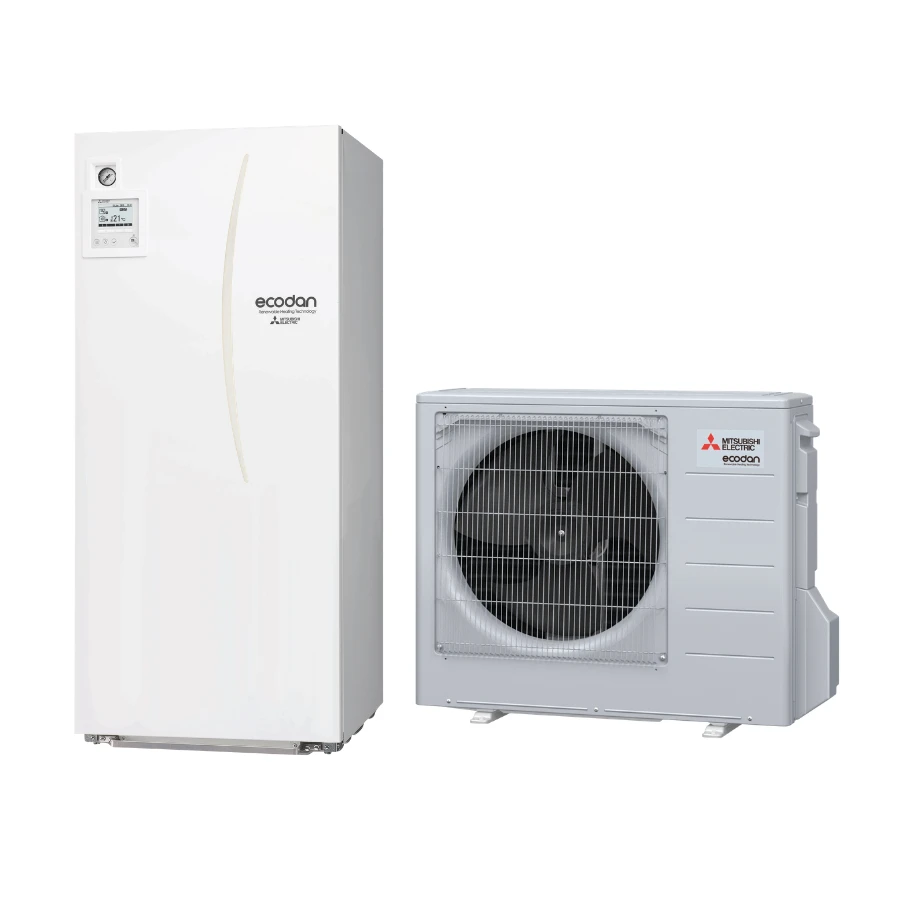 Ecodan eco inverter 6 kW Duo ballon 170 L 2 zones — PAC air-eau Mitsubishi ERST17D-VM6BD + SUZ-SWM60VA2