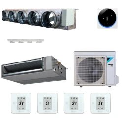 Pack gainable Daikin Alpha-series 10kw pour 100m² Airzone 5 sorties