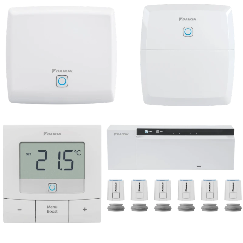 Pack thermostats connectés Daikin HomeControls — plancher chauffant 6 zones PACK-DHC-PC-6